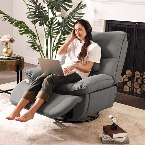 Electric Glider,Power Recliner, Reclining Sofa Chair with USB Ports,Swivel Glider Recliner Chair (Beige) in Saudi Arabia