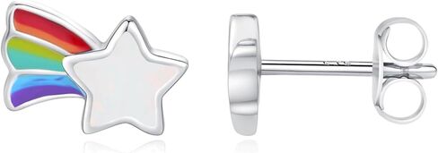 دريم بوت الضفدع أقراط أوبال أقراط للنساء الفتيات الفضة الاسترليني الضفدع مجوهرات أوبال أقراط هيبوالرجينيك هدايا عيد ميلاد لابنتها in Kuwait