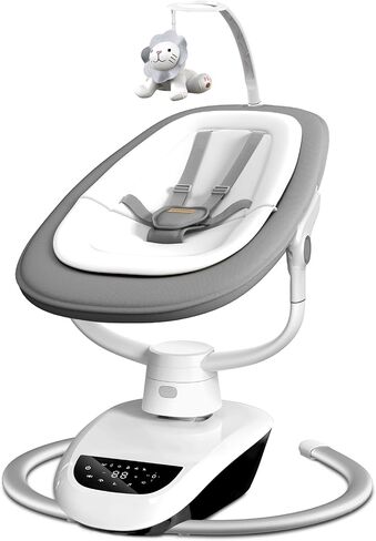Angelbliss Baby Swing with Custom Motion, 3D-Motion Electric Swing with 6 Unique Motions & 4-Speeds, Bluetooth Enabled, 13 Preset Lullabies (Black) in Kuwait