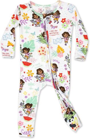 Bellabu Bear Dora Convertible Footies for Baby Boys & Girls, Rayon from Bamboo in Saudi Arabia