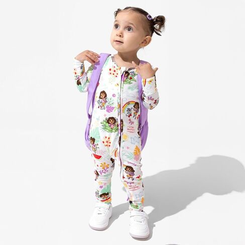 Bellabu Bear Dora Convertible Footies for Baby Boys & Girls, Rayon from Bamboo in Saudi Arabia