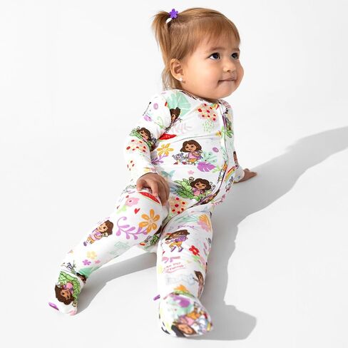 Bellabu Bear Dora Convertible Footies for Baby Boys & Girls, Rayon from Bamboo in Saudi Arabia