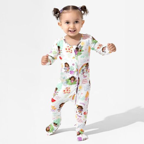 Bellabu Bear Dora Convertible Footies for Baby Boys & Girls, Rayon from Bamboo in Saudi Arabia