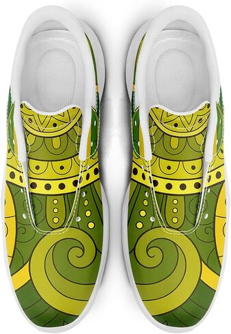 Men's&Women's Fashion Print Mandala Golf Shoes Colorful Breathable Spikeless Stylish Comfortable Lace-up Golf Sports Sneaker in Kuwait