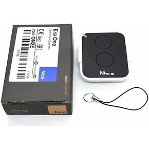 Garage Gate Opener Remote Control, 2 Button Transmitter Garage Door Opener Remote Compatible with Nice ERA ONE ERA inti Flor-S, Inti, One, Era Flor