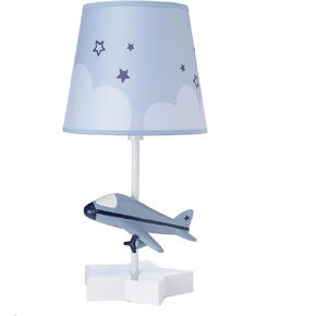 Bedtime Originals Little Aviator Hand-Painted Airplane Lamp with Shade & Bulb
