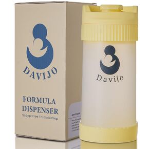 Formula Dispenser - Completely Replaces Hand Scooping - Fill The Desired Formula Portion with a Few clicks - Baby Formula Container - 10ounces Baby Milk Powder Storage - for Home & Travel in Kuwait