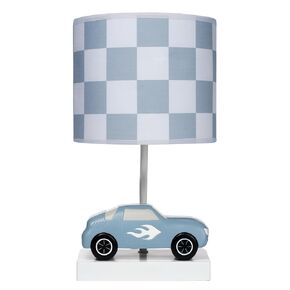 Lambs & Ivy Little Racer Hand Painted Car/Transportation Lamp w/Shade and Bulb