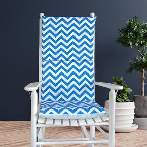 Yellow Zig Zag Chevron Rocking Chair Cushion