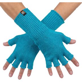Evolution Knitwear Alpaca Knit Fingerless Gloves for Women - Super Soft Baby Alpaca - Made in the USA - Small