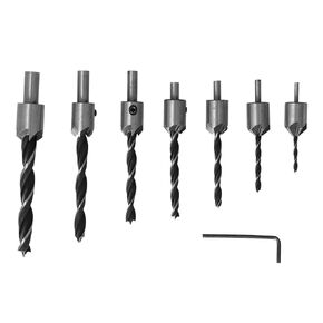 Wood Countersunk Drill Bit Set High Speed Steel Carpentry Reamer Woodworking Bench Drills Hand Drills