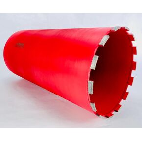 8" Inch Diamond Wet Core Drill Bit 1-1/4" Threaded by BLUEROCK Tools for Concrete Rebar Asphalt Brick Rock Masonry Hole Barrel Coring