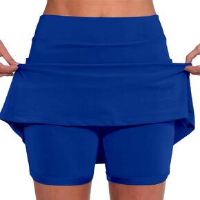 aihihe Skirts for Women Slit Trendy Summer Knee Length Modest Skorts for Women Knee Length Black Mini Skirt Women with Shorts