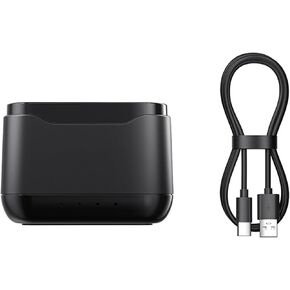 Travel Friendly Triple Battery Charging Dock Base for 13 Black Camera Quick Charging Holder Build-in Card Slot