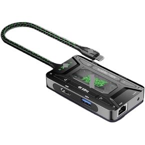 DS7 Docking Station TypeC Adapter Docking Station HDMI Projection USB Compatible with Ap*p*le IPA*d Pro(DS7Pro 7-in-1)