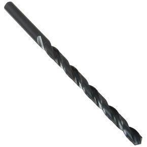 212M Series High-Speed Steel Extra-Long Length Drill Bit, Ground Finish, Round Shank, Spiral Flute, 118 Degrees Conventional Point, 14mm Size, 12" Length (Pack of 1)