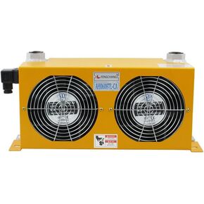AH0608TL-CA Hydraulic Air Cooler Air Cooled Oil Radiator AF Series Plate-Fin Hydraulic Aluminum Oil Coolers 60L/MIN for Beginners DIY(220)