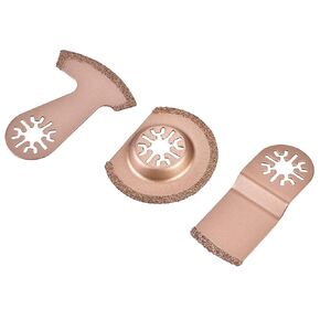 3pcs تذبذب carbide المنشار مجموعة لبلاط الأسمنت