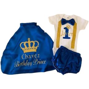 Prince charming baby set onesie Prince 3 pieces