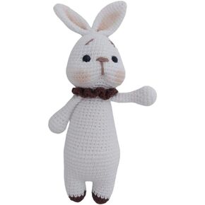 White Knitted Rabbit for Children