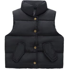 Child Kids Toddler Infant Baby Boys Girls Sleeveless Winter Solid Coats Jacket Vest Outer Outwear