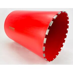 12" Inch Diamond WET Core Drill Bit 1-1/4" Threaded by BLUEROCK Tools for Concrete Rebar Asphalt Brick Rock Masonry Hole Barrel Coring