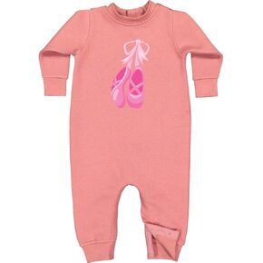 inktastic Ballet Shoes, Ballet Slippers, Ballet Dance, Pink Baby Fleece Romper