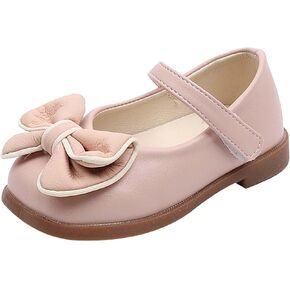 Toddler Flower Girl Dress Shoes Bows Mary Jane Ballet Flat𝐬 Wedding Part𝐲 Little Girls Low Mary Jane𝐬 Shoes for Girl