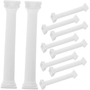 VICASKY 12pcs Mini Roman Columns Decorative Pillars for Home Decor Wedding Centerpieces Landscape Easy to Clean Design for Creative Photography Table Settings