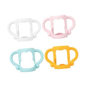 4Pcs Bottle Handles for Breastfeeding Ergonomic Grip Holders Easy to Install for Showers and