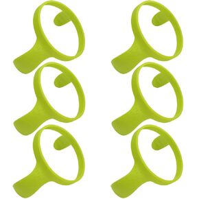 Easy Grip Bottle Handles Compatible with Comotomo Feeding Baby Bottle, Set of 6 (6 Green)