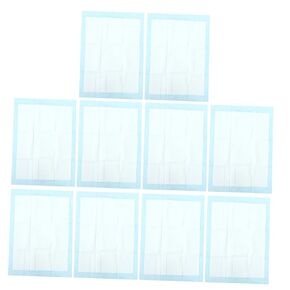 10pcs سلس البول القضاء على العدد المقاوم للتسرب تبول حفاضات كبيرة كبيرة الحصير الحصير الأطفال البالغين البول pee مقاوم للماء أو السماء الزرقاء