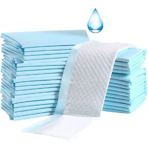 Disposable Underpads 100 Count Changing Pad Liners 13 x 18 inch Chucks Waterproof Bed Pads