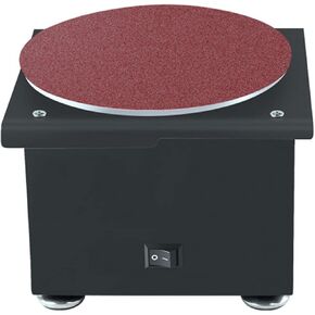 Disc Sander, electric sandpaper bench grinder Orbital Sander Bench Sander with 7-speed 10 pieces of sandpaper for metal processing, woodworking, DIY craft (US Plug & Type 2)
