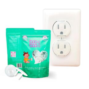Baby Proof Outlet Covers - 50 Pack Transparent Socket Covers for Outlets - Easy Install Outlet Plug Covers - Child Safety Clear Outlet Covers - Durable & Steady Outlet Covers