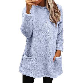 Women's Waterproof Ski Snow Jacket Winter Warm Jumper With Pockets Thick Warm Faux Lamb Wool Lined Jacket Coat