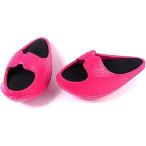 Women Leg Slimming Fitness Sneakers Weight Loss Shaking Shoes Stretching Balance Massage Slippers Shaping Hips Sandals (Color : Rose Red, Size : M-38-40 Yards)