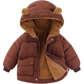 Boys Fleece Hoodie Hooded Sweatshirt Cardigan Pocket Thermal Winter Tops Boys Hooded Fleece Jacket Size 7