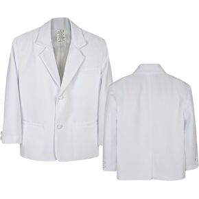 Boy Infant Kid Teen Formal Wedding Party Church Blazer White Suit Jacket SM-20