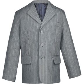 طفل طفل طفل حفل زفاف رسمي لحفل الزفاف بدلة pinstripe رمادي سترة SM-20