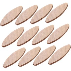 Homoyoyo 100pcs Wood Joining Biscuits for Tenon Machine Precision Woodworking Connection Boards for Splicing Lumber Plywood and Composite Boards Enhanced Joint Strength