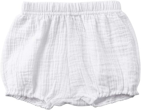 LNICEAR Toddler Baby Girls Boys Shorts Cotton Linen Blend Solid Color Bloomers Loose Harem Shorts in Saudi Arabia