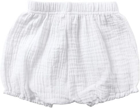 LNICEAR Toddler Baby Girls Boys Shorts Cotton Linen Blend Solid Color Bloomers Loose Harem Shorts in Saudi Arabia