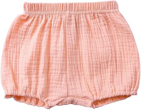 LNICEAR Toddler Baby Girls Boys Shorts Cotton Linen Blend Solid Color Bloomers Loose Harem Shorts in Saudi Arabia