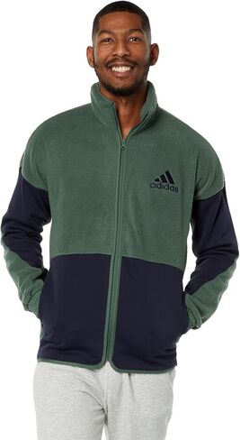 adidas Color-Block Sherpafleece Track Jacket in Saudi Arabia