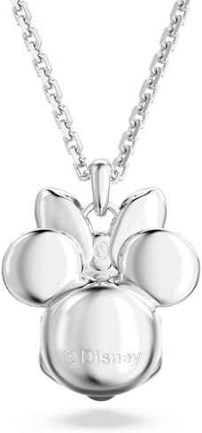 Swarovski Disney Minnie Mouse Drop Earrings, Asymmetrical design, White, Rhodium Finish, One Size, Brass Crystal, No Gemstone in Saudi Arabia
