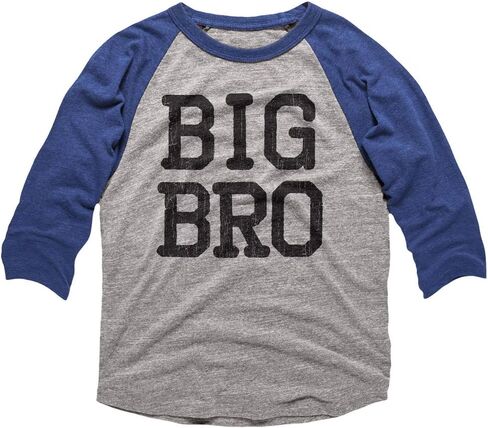 American Classics Big Brother 3/4 Sleeve Baseball Tee Shirt Big Bro Boy Gift Pregnancy Announcement Toddler Boy in Saudi Arabia