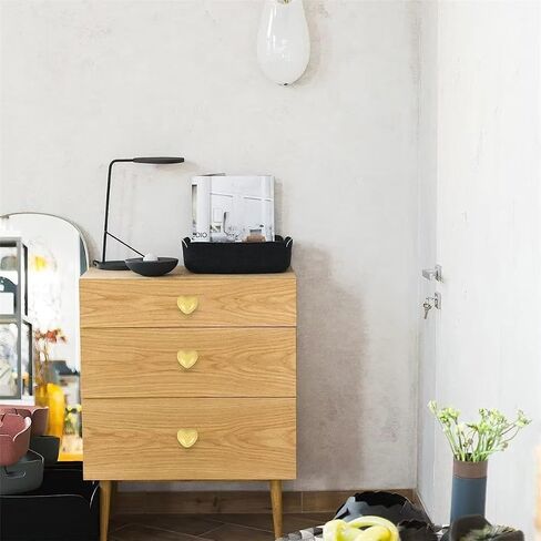 2pcs Orange Drawer Knob Ceramic Cabinet Knobs Kids Room Handle Pull Heart Shape for Toy Organizer Box Bookcase Dresser Drawers in Saudi Arabia