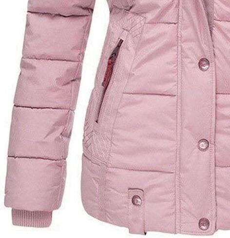 JEsilunmaMY Women's Fleece Lined Insulated Puffer Jacket Winter Coats Fur Hooded Down Parkas Slim Shearling Padded Jacket in Saudi Arabia