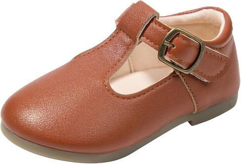 Girls Mary Jane Dress Shoes School 𝗨niform T-Strap Ballet Flat Toddler Little Kid Soft Sole Performance Shoes in Saudi Arabia